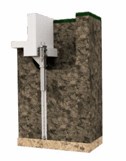 Image of a micropile manufactured by ECP. 