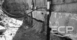 Foundation repair solution on outside of home