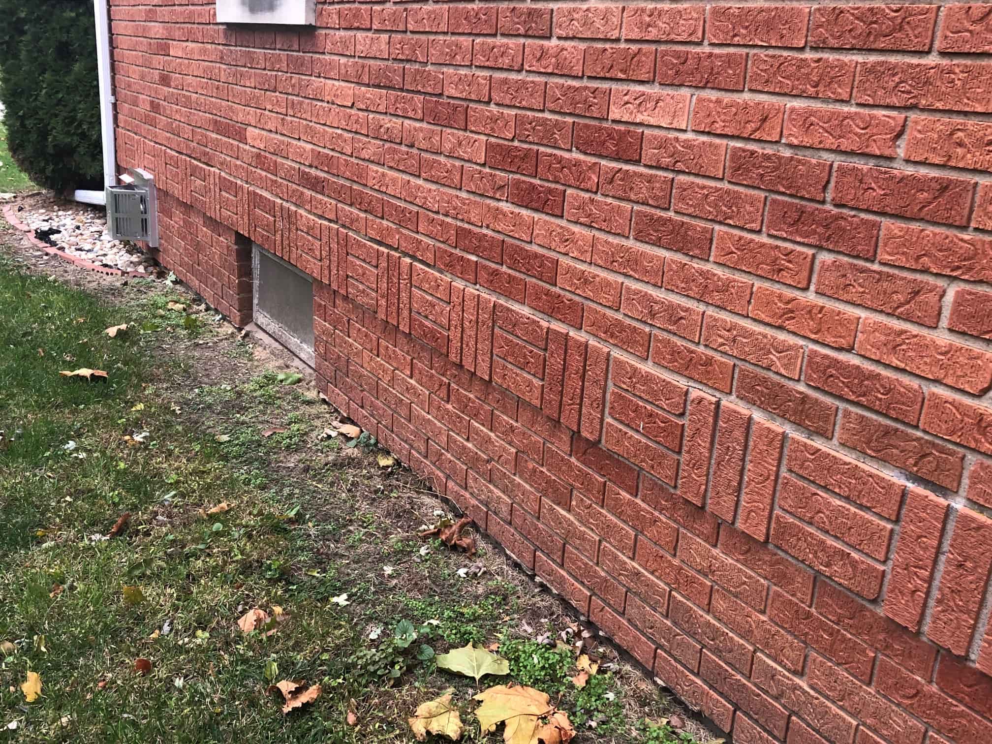 well structured brick wall