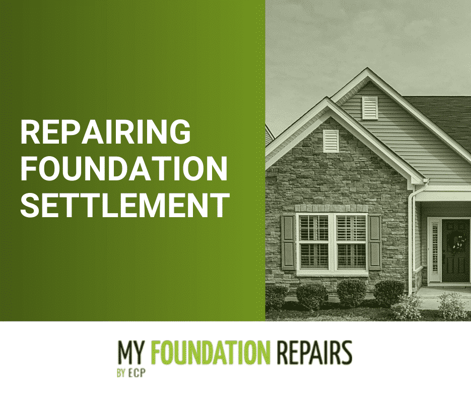 repairing foundation settlement graphic