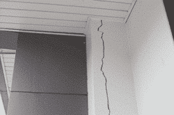 crack in drywall